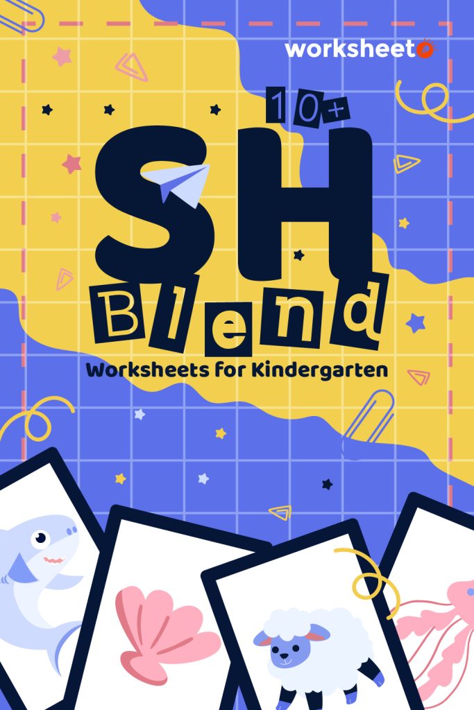 SH Blends Worksheet for Kindergarten