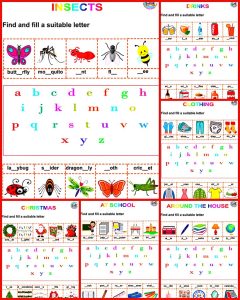 Suitable Words Worksheets