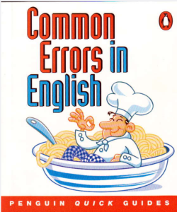 Common Errors in English