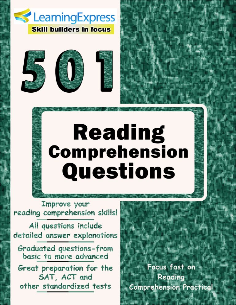 501 Reading Comprehension Questions